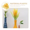 装飾花50 PCSシミュレートされた小麦の耳の植物装飾偽のアレンジメントブーケランドスケープクラフト装飾シミュレーションプラスチックレイアウトクラフト