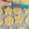 Bakningsformar Nummer Alfabetet Cookie Chocolate Silicone Mögel Stampar Skriv ut namn Keramiska keramikverktyg Symboler Kök