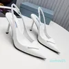 2024 sandalias zapatos para mujer slingback bombas calzado de lujo mujeres tacones altos fiesta boda