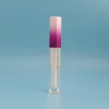 Vorratsflaschen, leer, 5 ml, Farbverlauf, rosa, lila, sechseckige Lipgloss-Röhre, Kosmetikbehälter, Flasche, 36 Stück