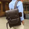 Рюкзак DOME из искусственной кожи, модный винтажный студенческий рюкзак унисекс для ноутбука 15,6, водонепроницаемая сумка для ноутбука для подростков, женский мужской мужской рюкзак