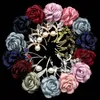 Brooches Cloth Art Fabric Flower Brooch Pin Bride Groom Wedding Handmade Bouquet Rose Crystal Cardigan Shirt Shawl Suit Corsage Accessory