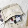 Tasche Unisex Große Frau Messenger Taschen Japanische Leinwand Schulter Umhängetasche Für Frauen Baumwolle Tuch Große Dame Schulranzen