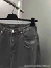 Дизайнерская правильная версия B Семья 24SS Новые модные повседневные свободные джинсы и брюки с перфорацией в тяжелой промышленности GXGP