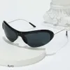 2 Stück Mode-Luxus-Designer New Punk Style Sonnenreitbrille Y2K Mode UV-beständig personalisierte Sport-Sonnenbrille