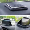 Cell Phone Mounts Holders Universal Car Phone Holder Dashboard 3 to 7 inch Mobile Phone Clip Carbon Fiber Mount Bracket Car Cell Phone Support 240322