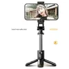 Draadloze Bluetooth Selfie Stick Statief Opvouwbare Monopods Met Video Afstandsbediening Sluiter Uitschuifbare 360° Rotatie Telefoonclip 240309