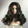 Perruques synthétiques de qualité supérieure cheveux humains longue vague noire perruque dentelle avant sans colle FL pour dames élégantes bouclés Bea4091084353 livraison directe Dhzaj