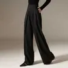 Women's Pants Capris Spring 2024 New High Waist Wide Leg Pants Draping Effect Tight PantsL2403