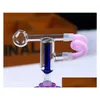 Smoking Pipes Double Filter Running Board Glass Bongs Oil Burner Water Pipe Rigs Drop Delivery Home Garden Household Sundries Accessor Ot6Lj