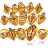 Cluster Rings 30Pcs/Lot Aesthetic Carved Gold Luxury Womens Ring Exquisite Craftsmanship Cut Girls Jewelry Party Vintage Drop Dhgarden Dh7Wv