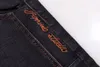 Lyxdesigner Jeans Mens denim broderi byxor fashionabla nödställda byxor oss storlekar 28-36 hip-hop-nödställda dragkedjor bästsäljande 2024