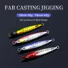 Esche Kingdom Far Casting Lure Fishing Metal Jig Spoon 40g 60g Esche artificiali Jigging Fish Sea Bass Esche da pesca Attrezzatura