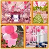 Bordslampor Rundvattentät rosa Decor Outdoor Grand Event Hanging Lamp Nylon Wedding Birthday Party Festival