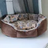 猫ベッド家具ペット犬マットレスソフト豪華な暖かいソファ犬小屋睡眠バスケットY240322