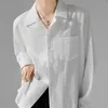 女性用ブラウス女性男性長袖シャツトップボタンビジネスカジュアルハイエンドの衣料品シャツ