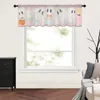 Curtain Halloween Ghost Pink Kitchen Curtains Tulle Sheer Short Living Room Home Decor Voile Drapes