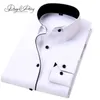 Davydaisy High Quality Men Shirt Leng Sleeve Twill Solid Solic Formal Business Brand Man Dress Shirts DS085 240318