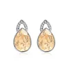 Boucles d'oreilles en cristal coréen pour femmes, cadeau de mariage, goutte d'eau, bijoux à la mode, articles ER-00181, vente en gros en vrac, 2024