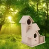 Autres fournitures d'oiseaux Jardin décoratif Maison Aide à la nidification et mangeoire Super Villa pour petit