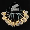 New Ramadan Decoration Led String Lights Moon Star Light Ramadan Kareem Decor Eid Mubarak Gift Al-Fitr Eid Festival Party Supplies LL