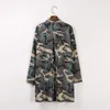 Robes décontractées à manches longues poches de camouflage mode femme cou robe chemisier taille d'été 10 formel pour les femmes