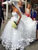 2020 elegantes novias largas vestido de bola vestidos de novia 3D mariposa princesa tul encaje cariño cuello vestidos de novia personalizado más tamaño 2604978