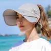 Cappellini da baseball Cappelli estivi per donna Cappello da sole Visiera Protezione solare Berretto floscio Donna Outdoor Casual Baseball Protezione UV Bici da corsa