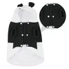 Hundkläder Panda Pet Clothes Costume Winter Dreses Kattunge Shaped Children's Pyjamas