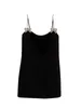 Basic & Casual Dresses designer brand MIU style black camisole skirt handmade diamond bow sexy dress with a socialite design sense, bottom in spring U9W7