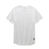 Dukeen kortärmad t-skjorta Men Summer Plain Half-Sleeve Tops Loose Casual White Mens Shirts 240309