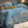 Conjuntos de cama Europeu Consolador 4 Pcs Algodão Elegante Lençóis de Seda Gelo Conjunto com Travesseiros Caso Quilt Cover Casamento