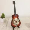 Guitar Mini Guitar Miniature Model Electric Guitar Electric Bass Model Miniature Wood Mini Musical Instrument Model Collection