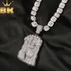 TBTK Big Size Religious Jesus Pendant Full Iced Out Cubic Zirconia Charm Tennis Necklace Fashion Hiphop Jewelry