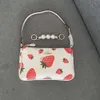 Дизайнерская сумка через плечо, самая продаваемая брендовая летняя новинка Noulita19, сумка с цепочкой с клубничным принтом, маленькая квадратная портативная сумка для женщин