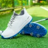 Shoe Hot Sale Lersure Golf Shoes Men Waterproof Golf Spikes Sneakers Professional Nonslip Golf Footwear Trainers Luxury Sports Shoes