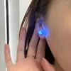 Studörhängen Stylish Light Up Led Bling Ear Korean från Flash Zircon Accessories for Party Women Christmas