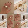 Andra modetillbehör Tunga industrin Pearl Hair Ring Headrope Headwear Small Tie Horse Tail Rope Light Luxury Drop Delivery Otmzg