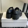 Designerschoenen Loafers echt leer Dames spiegelkwaliteit Zwart lederen schoenen Verhogen Platform Sneakers Klassiek patent mat met doos