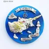 Fridge Magnets European Cyrus 3D Flavour Fridge Magnet Tourist Souvenirs Refrigerant Magnetic Stickers Travel Collection Gifts Y240322