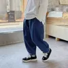 Mäns jeans midhöjande fashionabla barnkläder japanska byxor trend lata och mångsidiga capris harajuku leggings temperament