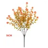 Decorative Flowers Persian Grass Simulation Plant Autumn Decoration Mariage Pampas Artificial Green Plants Potted 38cm