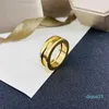 Bandringar Giftring Titanium Steel Silver Love Ring Men and Women Rose Gold Jewelry for Lovers Par Rings Gift Size 5-12