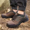 Fitnessschoenen Professionele outdoor-wandellaars Lederen trekking Bergsneakers Camping Heren Tactische jacht