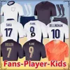 Inglaterra 2024 Bellingham Jerseys Sterling Rashford Mount Grealish Foden Saka pré-partida 24 25 Kane Fams Player Futebol Shirts Men Kit Kit Uniformes Size S-4xl