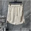 Mens Plus Size Shorts 23Ss Summer Europe Cotton Women Men Patchwork Dstring Middle Pants Jogging Short Bot1117258 Drop Delivery Appare Ot48Y