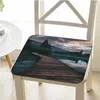 Almohada Números Paisaje Asiento Decorativo Oficina Comedor Taburete Almohadilla Esponja Sofá Estera Silla Antideslizante