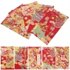 Envoltório de presente 30 pcs envelope vermelho saco envelopes dinheiro chinês para dinheiro presentes cartão carteira festival papel dragão ano bolso criança bolsa