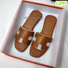 Luxury designer sandals Womens Slippers Ladies Slides Leather pantoufles claquettes sandles luxe Fashion Flat Low heels Woman Sliders Slipper Size 35-42