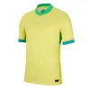 2024 Brasils Vini Jr. Soccer Jersey Brasil Casemiro 23 24 National Team G.Jesus P.Coutinho Home Away Men Kids Kit L.Paqueta T.Silva Endrick Marcelo Football Shirt Uniform